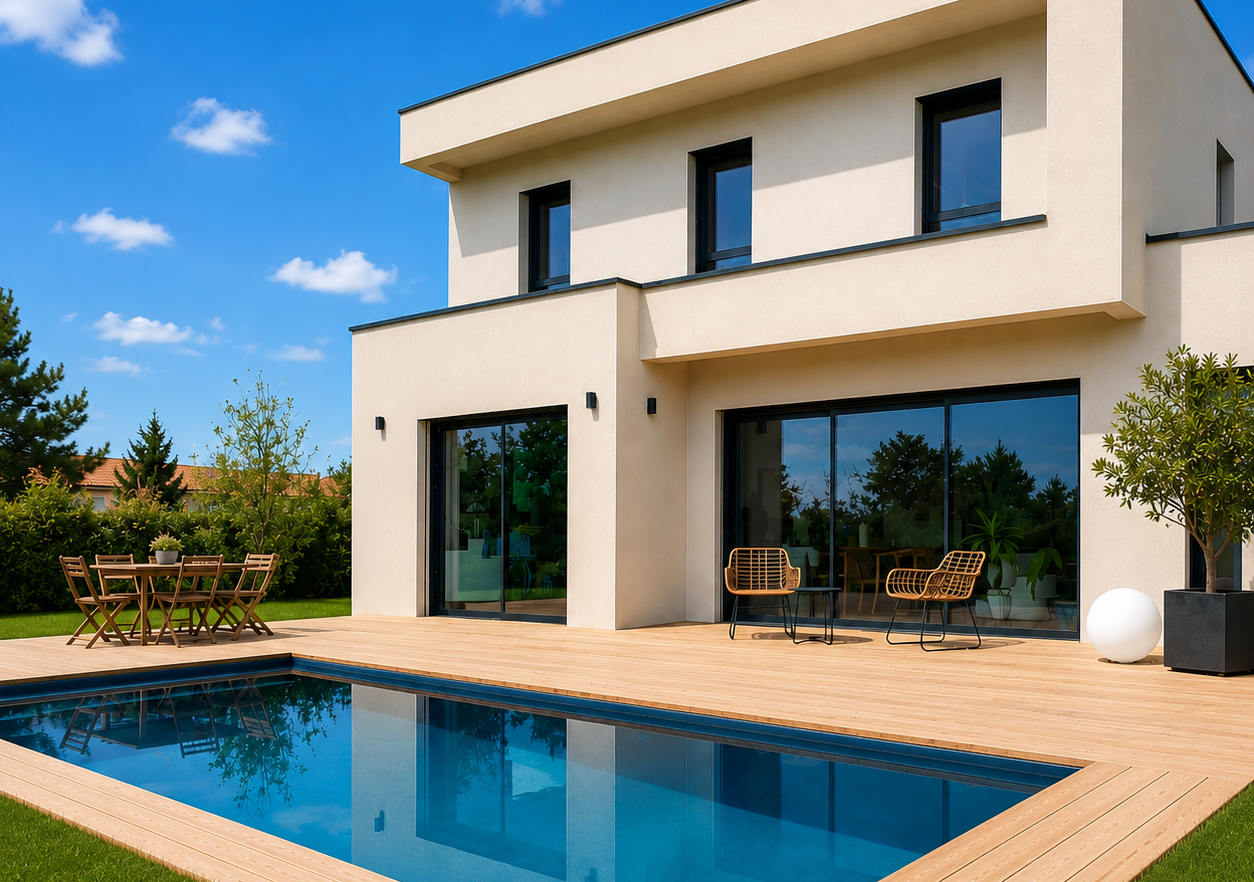 Maison contemporaine à Sainte-Foy-lès-Lyon (69)